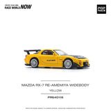 1:64 Mazda RX-7 (FD3S) RE-AMEMIYA Widebody -- Yellow -- Pop Race