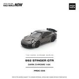 (Pre-Order) 1:64 Porsche 991 (992) Stinger GTR -- Dark Chrome Series -- Pop Race