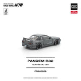 (Pre-Order) 1:64 Nissan R32 Skyline GT-R PANDEM -- Gun Metal Grey -- Pop Race