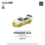 (Pre-Order) 1:64 Nissan Silvia S13 PANDEM -- 2020 D1 LIghts Yellow/White -- Pop Race