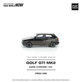 (Pre-Order) 1:64 Volkswagen Golf GTI MK2 -- Dark Chrome Series -- Pop Race