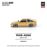 (Pre-Order) 1:64 Toyota AE86 RWB -- Gold -- Pop Race