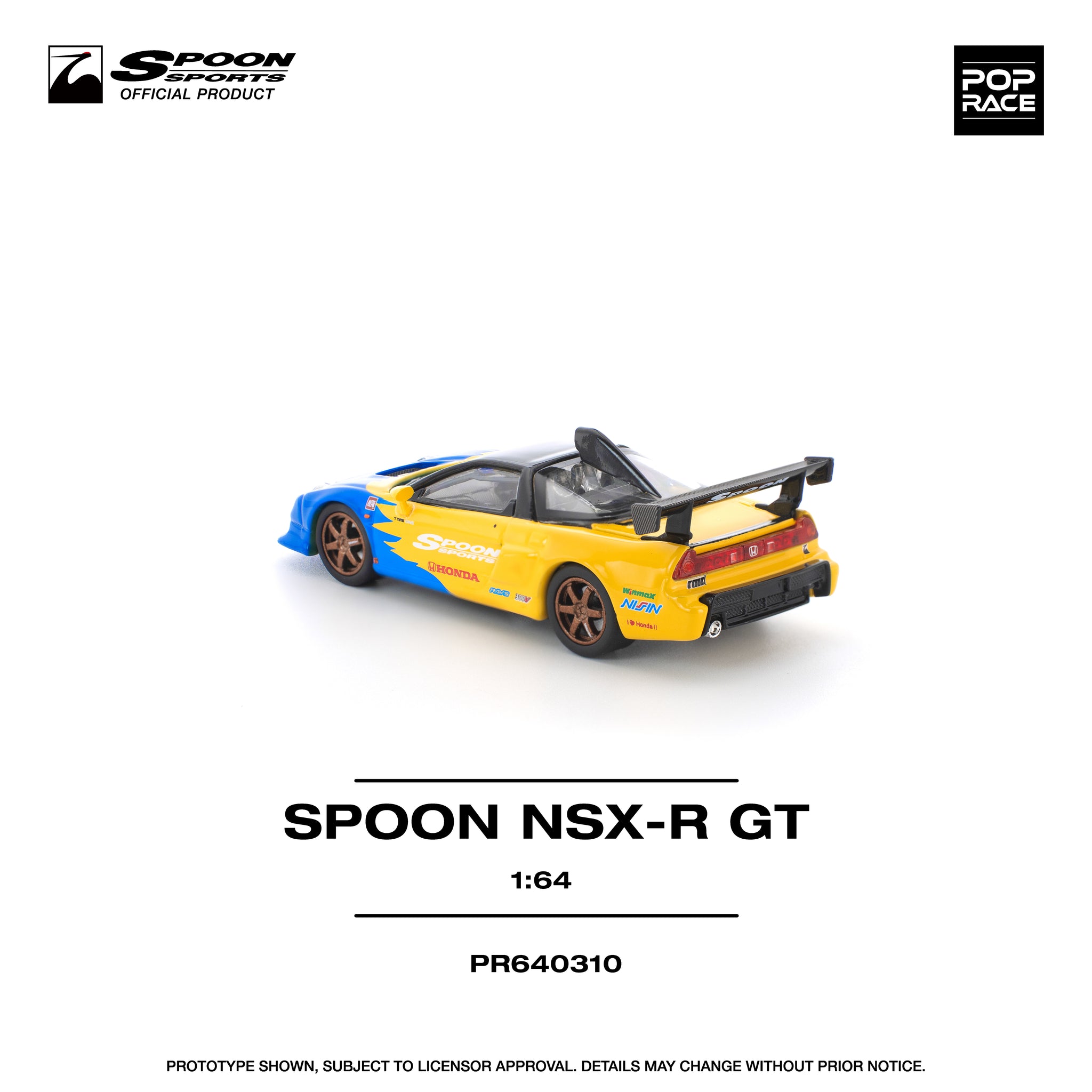 Spoon Sports ホンダ NSX 1/64 スケール Inno64 Honda NSX-R GT Spoon