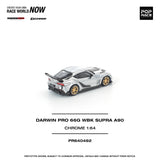 (Pre-Order) 1:64 Toyota Supra A90 Darwin Pro 66G WBK -- Silver Chrome -- Pop Race