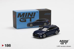 1:64 Audi RS6 Avant -- Navarra Blue Metallic -- Mini GT
