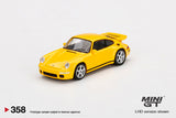 1:64 RUF CTR Anniversary -- Blossom Yellow -- Mini GT Porsche
