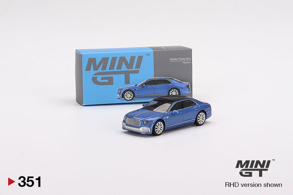 1:64 Bentley Flying Spur -- Neptune Blue -- Mini GT