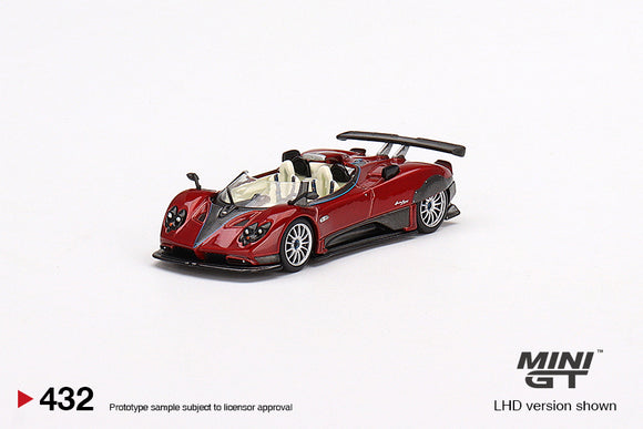 1:64 Pagani Zonda HP Barchetta -- Rosso Dubai (Red) -- Mini GT