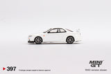 1:64 Nissan Skyline GT-R (R34) V-Spec N1 -- White -- Mini GT