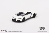 1:64 Bugatti Chiron Super Sport -- White -- Mini GT