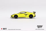 1:64 Chevrolet Corvette Z06 2023 -- Accelerate Yellow -- Mini GT