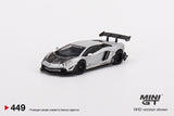1:64 Lamborghini Aventador LB-WORKS -- Limited Edition Matt Silver -- Mini GT
