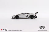 1:64 Lamborghini Aventador LB-WORKS -- Limited Edition Matt Silver -- Mini GT