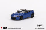 1:64 Nissan Fairlady Z Version ST 2023 -- Seiran Blue -- Mini GT