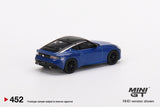 1:64 Nissan Fairlady Z Version ST 2023 -- Seiran Blue -- Mini GT