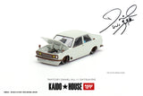 1:64 Datsun 510 Street -- Tanto V1 (White) -- KaidoHouse x Mini GT
