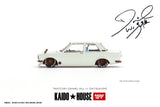 1:64 Datsun 510 Street -- Tanto V1 (White) -- KaidoHouse x Mini GT