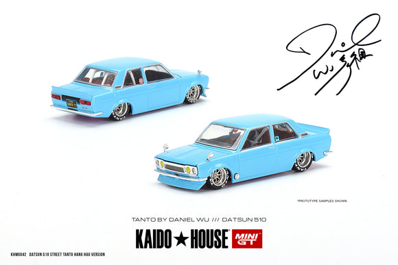 1:64 Datsun 510 Street -- Tanto V2 (Blue) -- KaidoHouse x Mini GT KHMG042