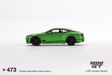 1:64 Bentley Continental GT Speed 2022 -- Apple Green -- Mini GT