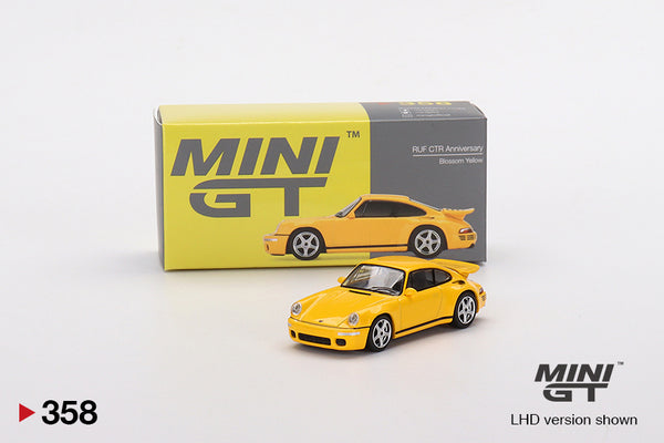 1:64 RUF CTR Anniversary -- Blossom Yellow -- Mini GT Porsche