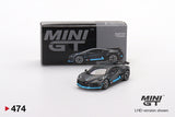 1:64 Bugatti Divo -- Presentation (Grey/Blue) -- Mini GT