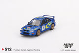 1:64 Subaru Impreza WRC97 -- Colin Mcrae 1997 Rally Sanremo Winner -- Mini GT
