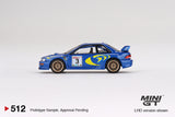 1:64 Subaru Impreza WRC97 -- Colin Mcrae 1997 Rally Sanremo Winner -- Mini GT