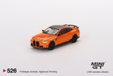 1:64 BMW M4 M-Performance (G82) -- Fire Orange -- Mini GT