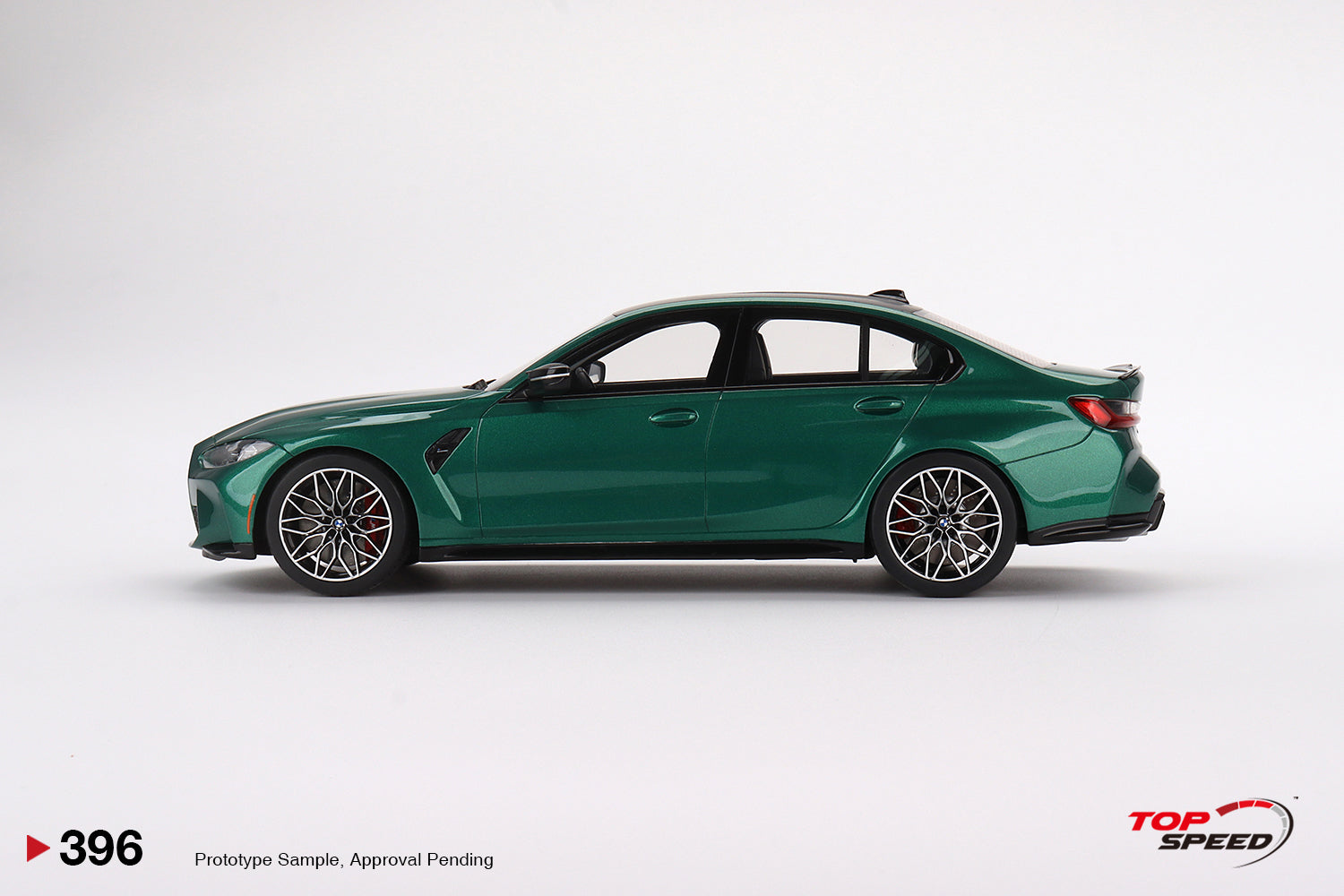 TOP SPEED製 1/18スケール  M3 Competition 1:18 BMW M3 Competition (G80) -- Isle of Man Green Metallic -- TopSpee