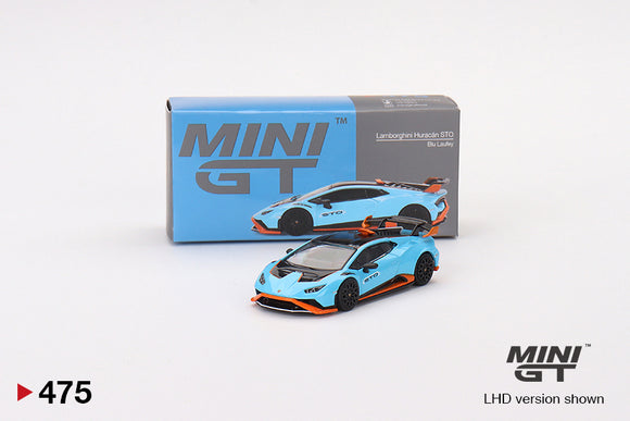 1:64 Lamborghini Huracán STO -- Blue Laufey -- Mini GT