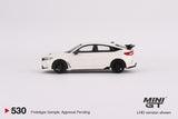 1:64 2023 Honda Civic Type R (FL5) -- Championship White -- Mini GT