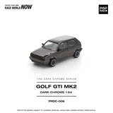 (Pre-Order) 1:64 Volkswagen Golf GTI MK2 -- Dark Chrome Series -- Pop Race