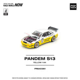 (Pre-Order) 1:64 Nissan Silvia S13 PANDEM -- 2020 D1 LIghts Yellow/White -- Pop Race