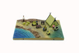 1:64 Diorama City -- Camp Site - Light Green Tent -- BM Creations