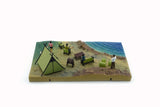 1:64 Diorama City -- Camp Site - Light Green Tent -- BM Creations