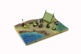 1:64 Diorama City -- Camp Site - Light Green Tent -- BM Creations