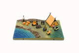 1:64 Diorama City -- Camp Site - Orange Tent -- BM Creations