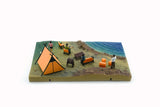 1:64 Diorama City -- Camp Site - Orange Tent -- BM Creations