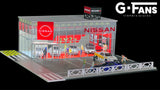 1:64 Nissan NISMO Dealership Diorama Display with LEDs -- G-Fans 710036