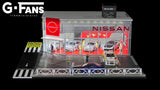 1:64 Nissan NISMO Dealership Diorama Display with LEDs -- G-Fans 710036