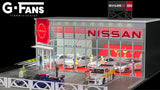 1:64 Nissan NISMO Dealership Diorama Display with LEDs -- G-Fans 710036