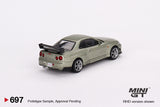 1:64 Nissan Skyline GT-R (R34) Tommykaira R-Z -- Millenium Jade -- Mini GT