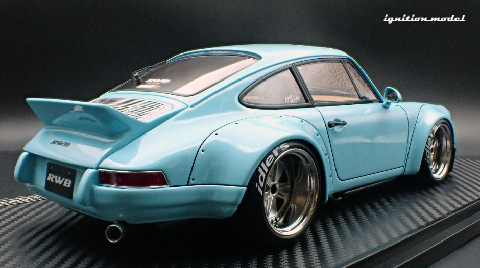 1:18 RWB Backdate (Porsche 911) -- Light Blue -- Ignition Model IG3878