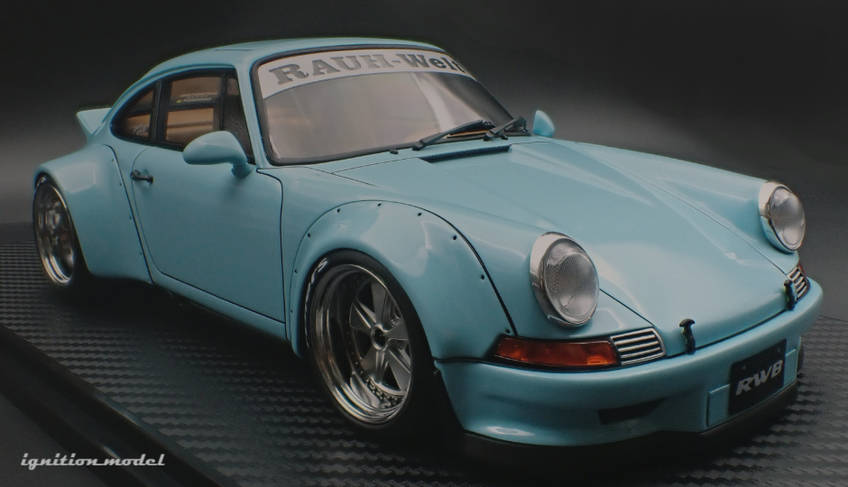 1:18 RWB Backdate (Porsche 911) -- Light Blue -- Ignition Model IG3878