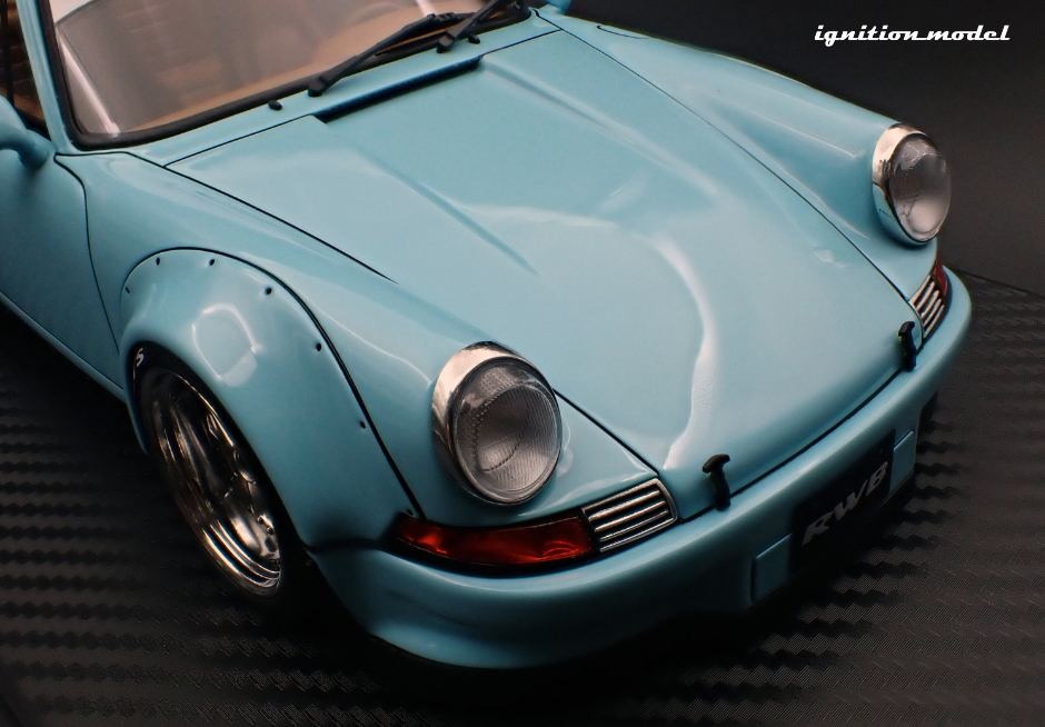 1:18 RWB Backdate (Porsche 911) -- Light Blue -- Ignition Model IG3878