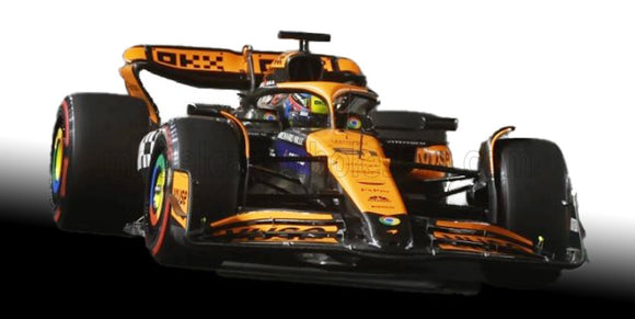 (Pre-Order) 1:43 2024 Oscar Piastri -- Bahrain GP -- #81 McLaren MCL38 -- Spark F1