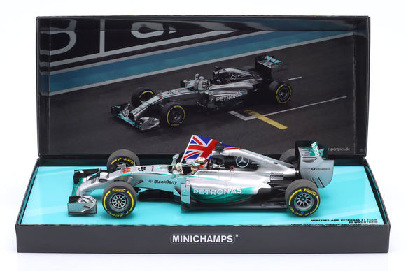 1:18 2014 Lewis Hamilton -- World Champion -- Mercedes W05 -- Minichamps F1 RARE