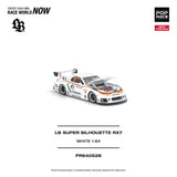 (Pre-Order) 1:64 Mazda RX7 (FD3S) LB-Super Silhouette -- #41 White -- Pop Race