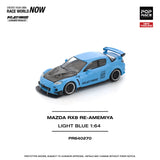 (Pre-Order) 1:64 Mazda RX-8 RE-AMEMIYA -- Light Blue -- Pop Race