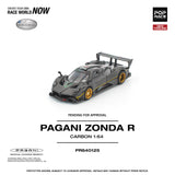 (Pre-Order) 1:64 Pagani Zonda R -- Black/Gold -- Pop Race